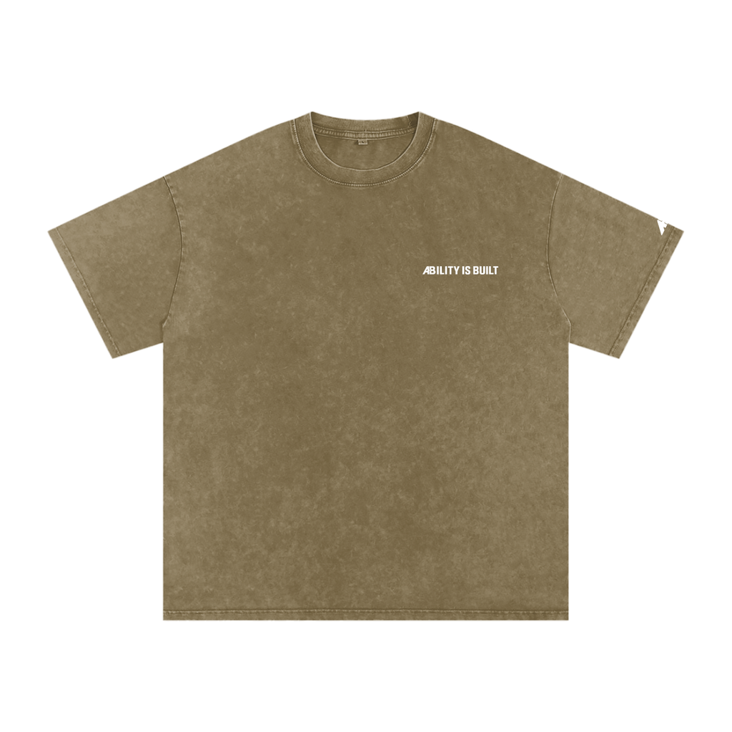 Snow Washed Oversized Cotton T-Shirt