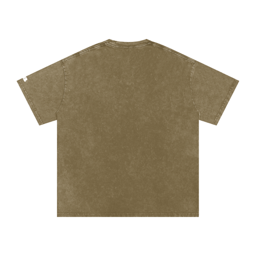 Snow Washed Oversized Cotton T-Shirt