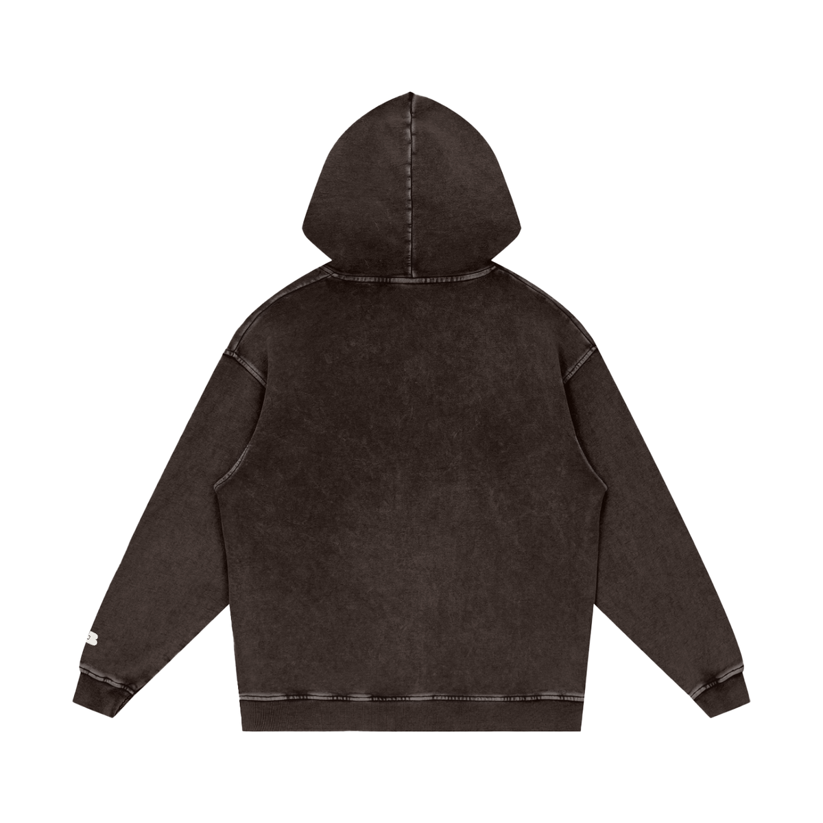 Snow Washed Loose Cotton Hoodie