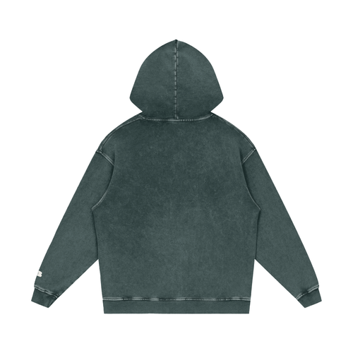 Snow Washed Loose Cotton Hoodie