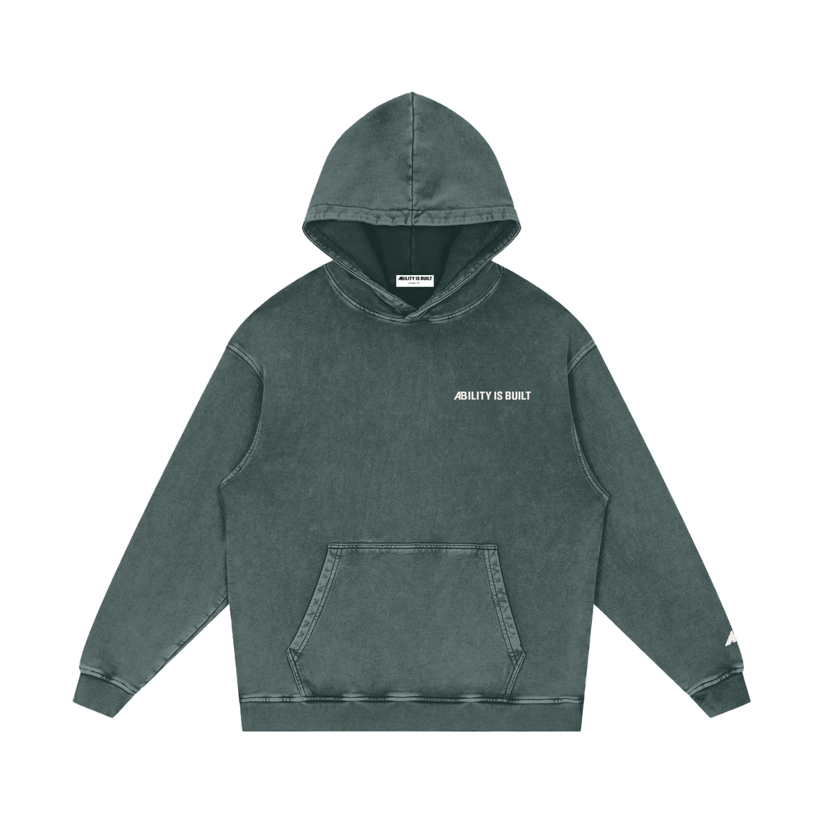 Snow Washed Loose Cotton Hoodie